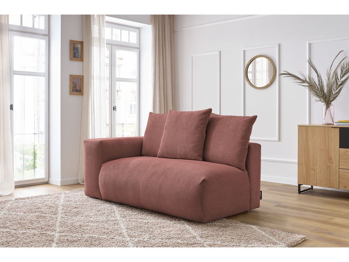 Chauffeuse 2 places avec accoudoir pour canapé modulable VOLTAIRE