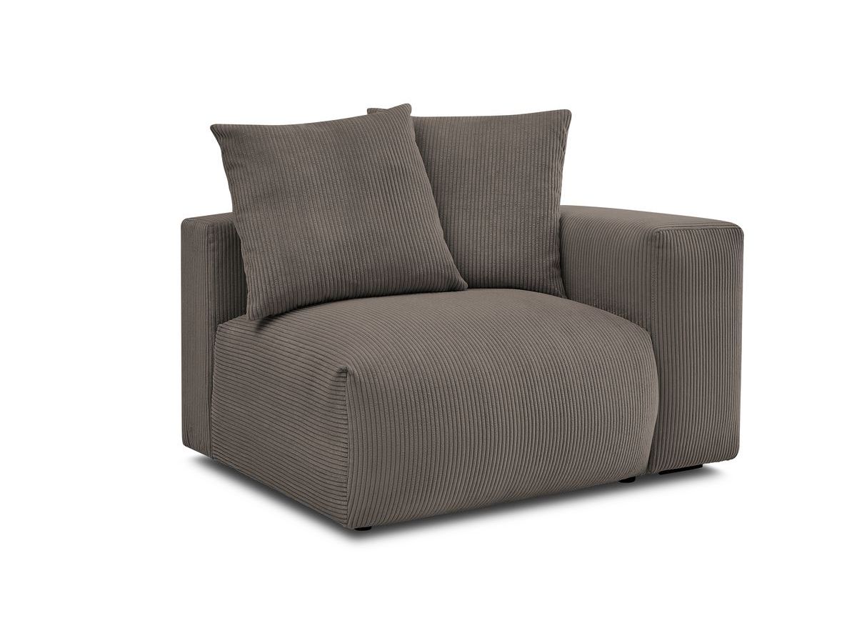 Chauffeuse 1 place avec accoudoir pour canapé modulable VOLTAIRE