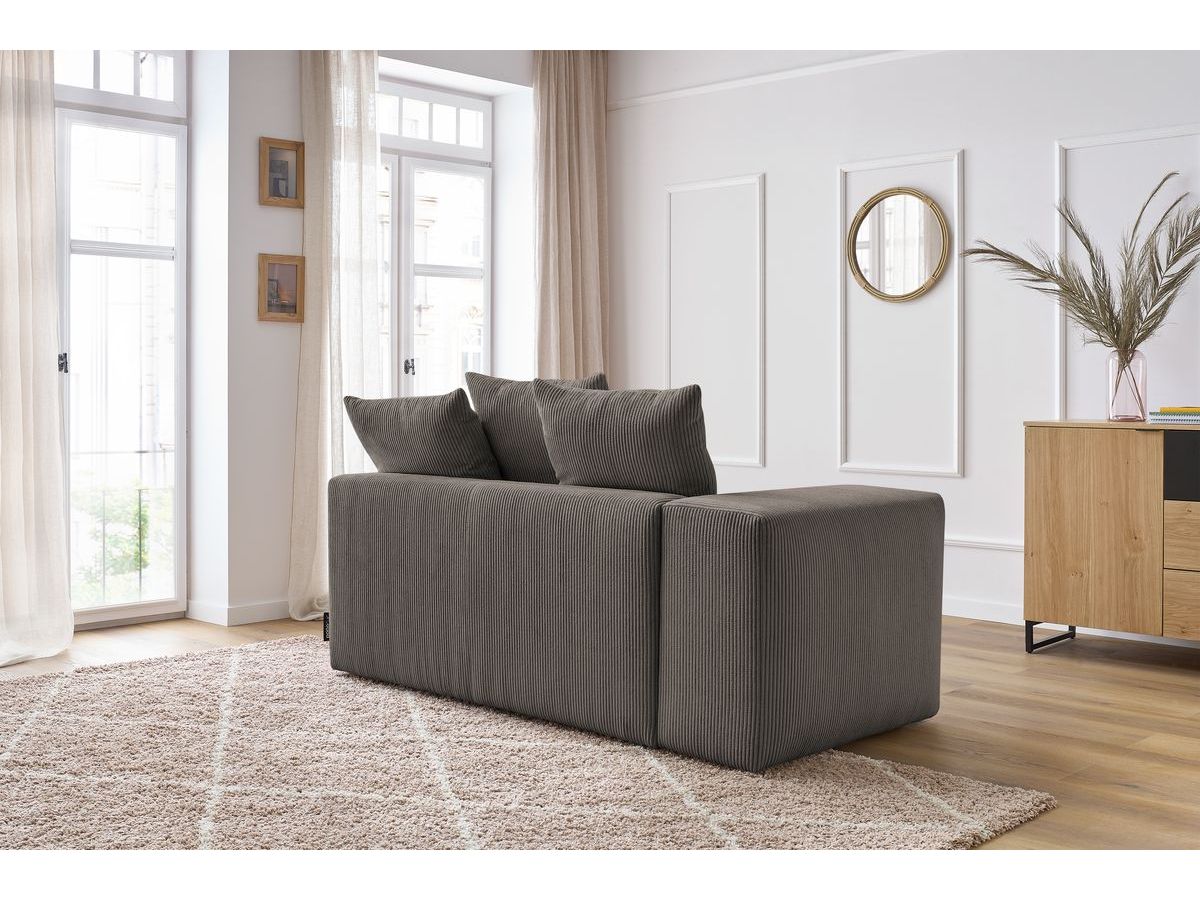 Chauffeuse 2 places avec accoudoir pour canapé modulable VOLTAIRE taupe — vue 5