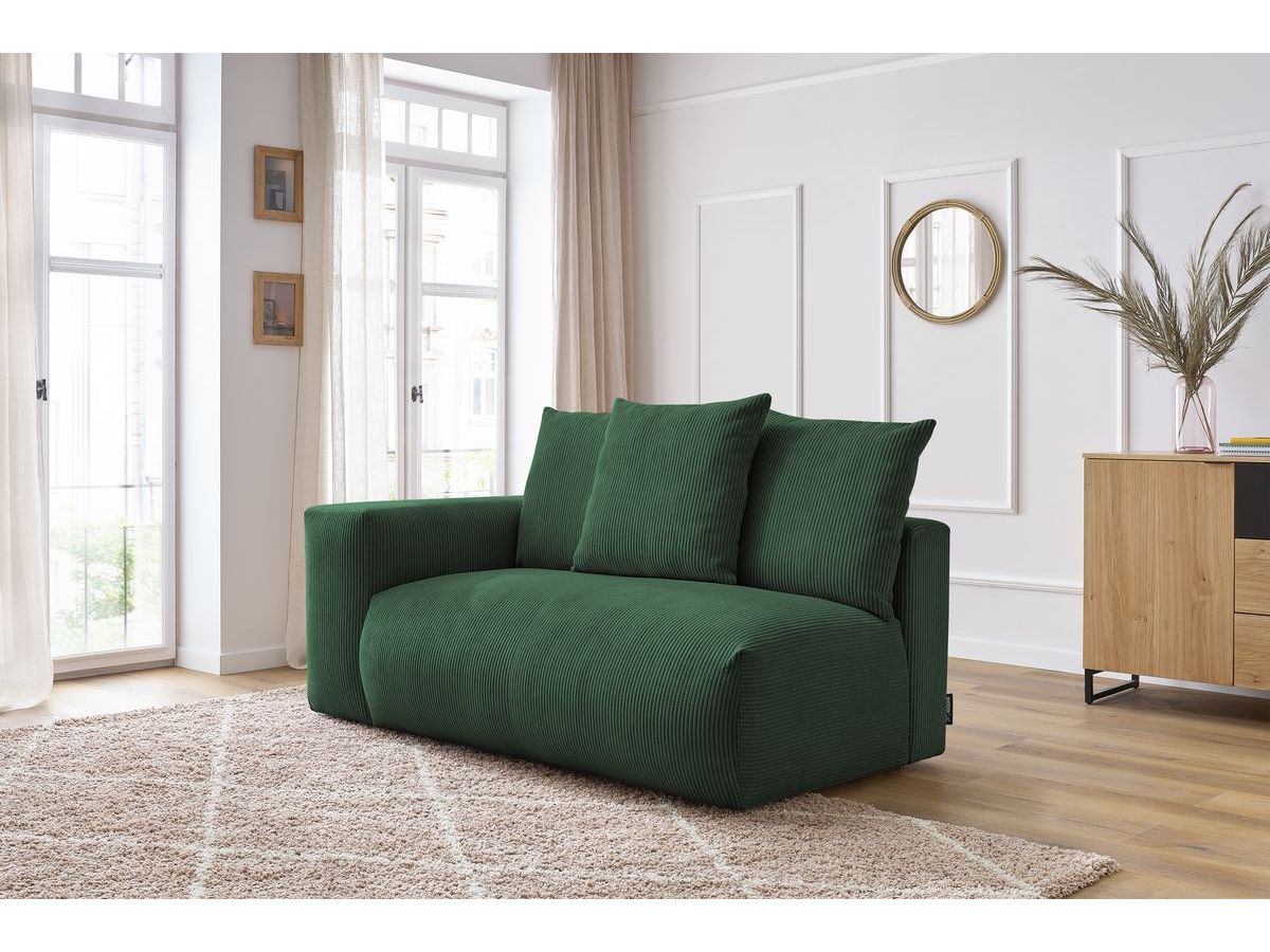 Chauffeuse 2 places avec accoudoir pour canapé modulable VOLTAIRE