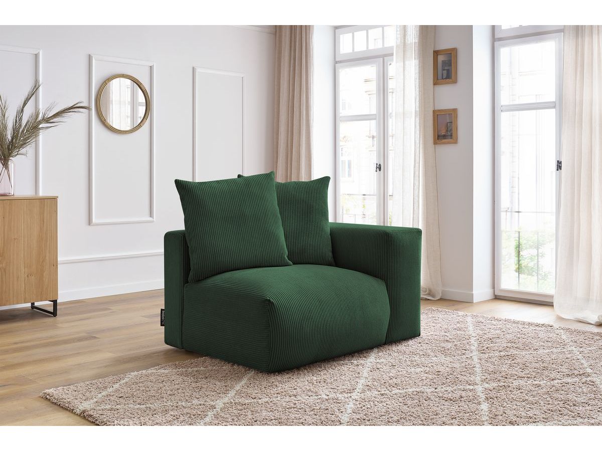 Chauffeuse 1 place avec accoudoir pour canapé modulable VOLTAIRE