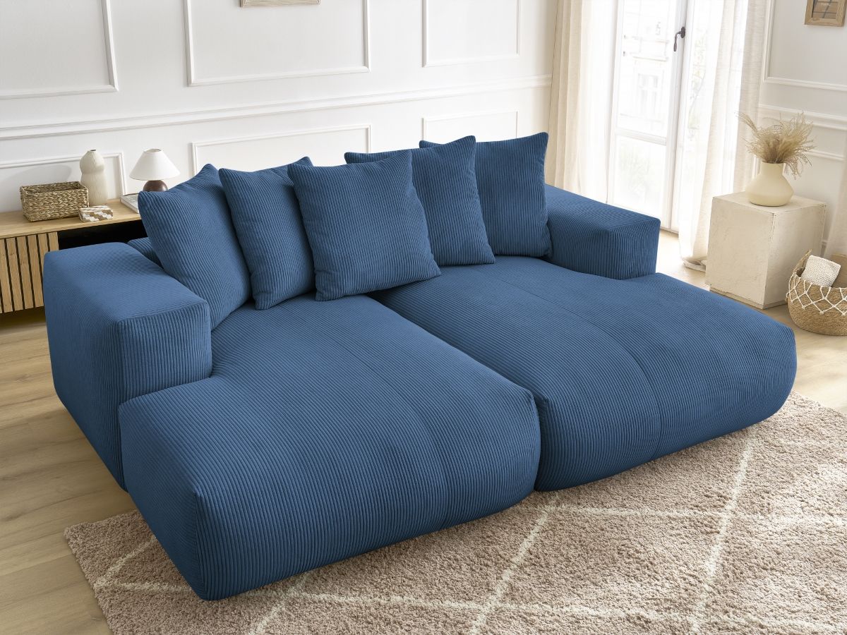Canapé droit fixe 4 places VOLTAIRE assise profonde