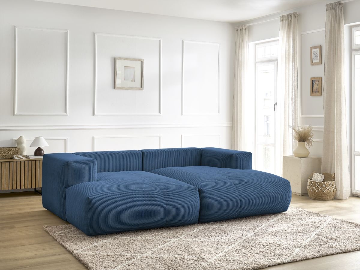 Canapé droit fixe 4 places VOLTAIRE assise profonde