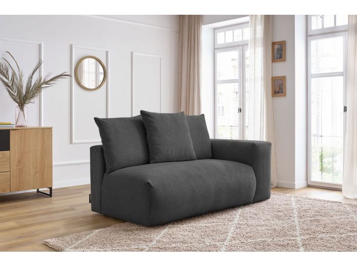 Chauffeuse 2 places avec accoudoir pour canapé modulable VOLTAIRE