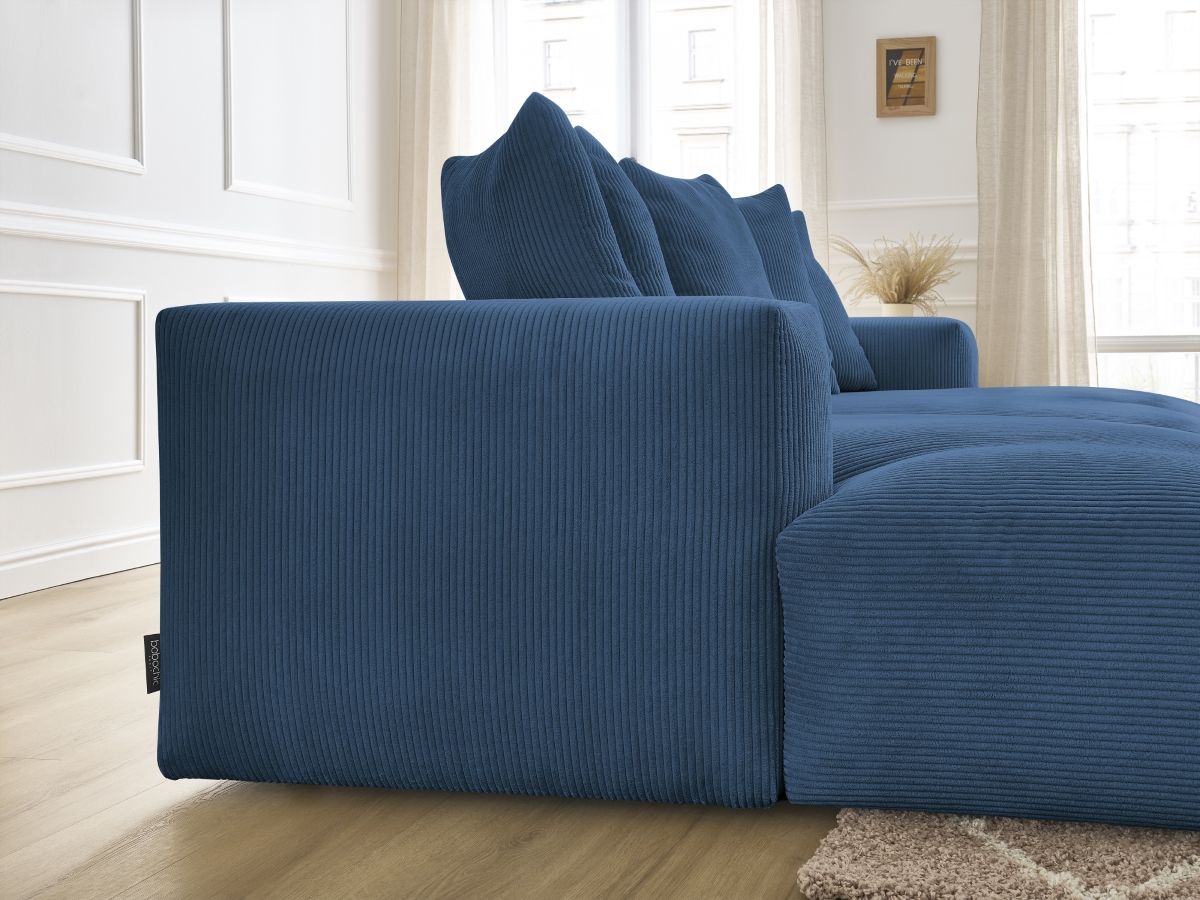 Canapé droit fixe 4 places VOLTAIRE assise profonde