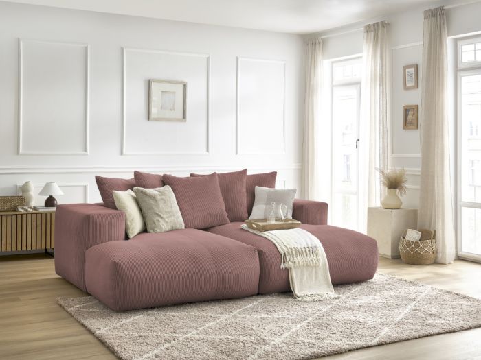 Canapé droit fixe 4 places ultra moelleux VOLTAIRE assise profonde