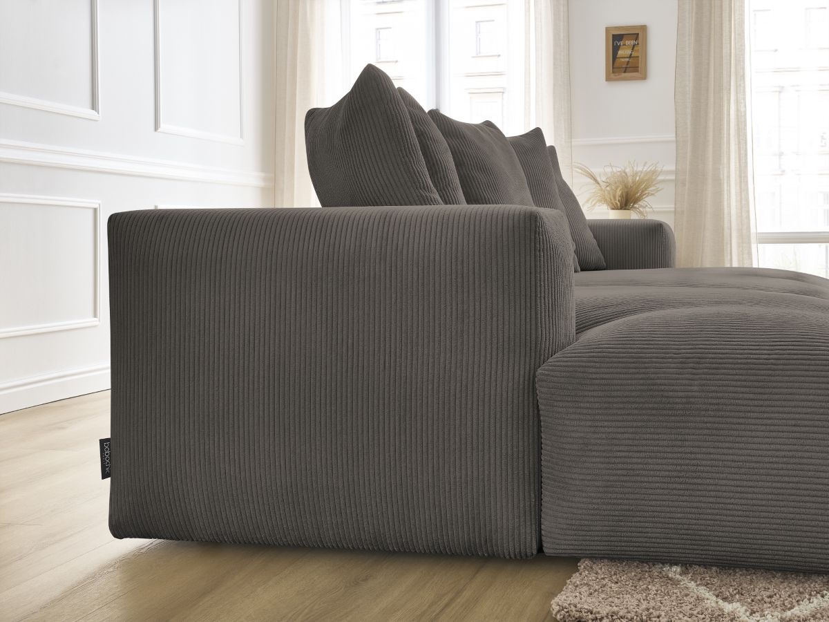 Canapé droit fixe 4 places VOLTAIRE assise profonde