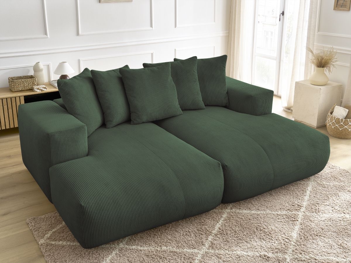 Canapé droit fixe 4 places VOLTAIRE assise profonde