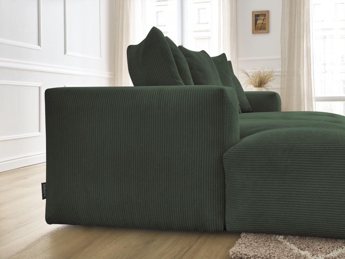 Canapé droit fixe 4 places VOLTAIRE assise profonde