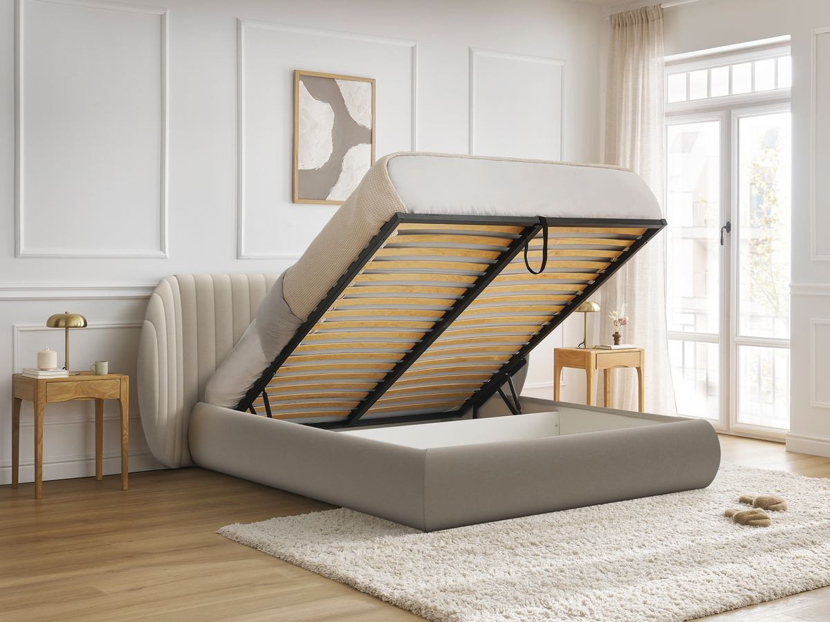 GAYA 160x200 cm opbergbed met opklapbaar hoofdeinde