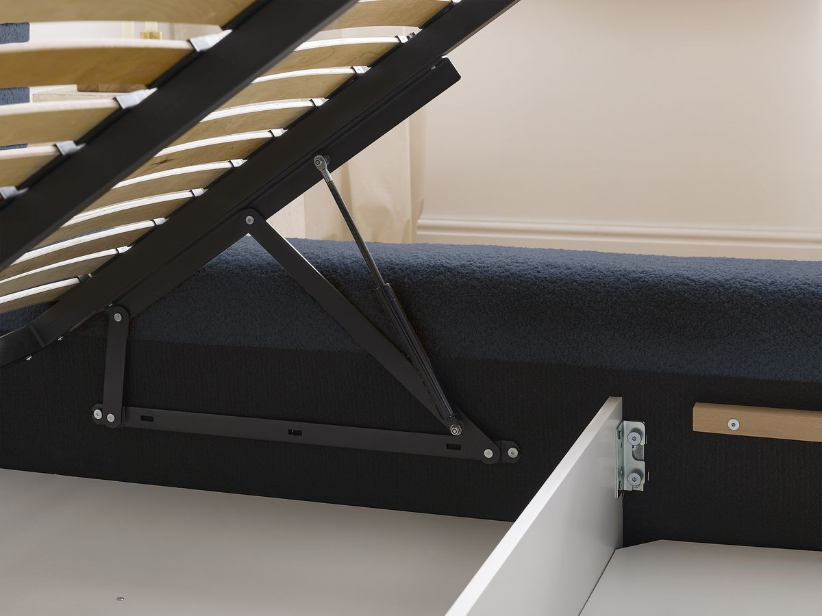 Canapé d'angle fixe EVEREST tissu chiné - Orange - Angle droit - 10 coussins