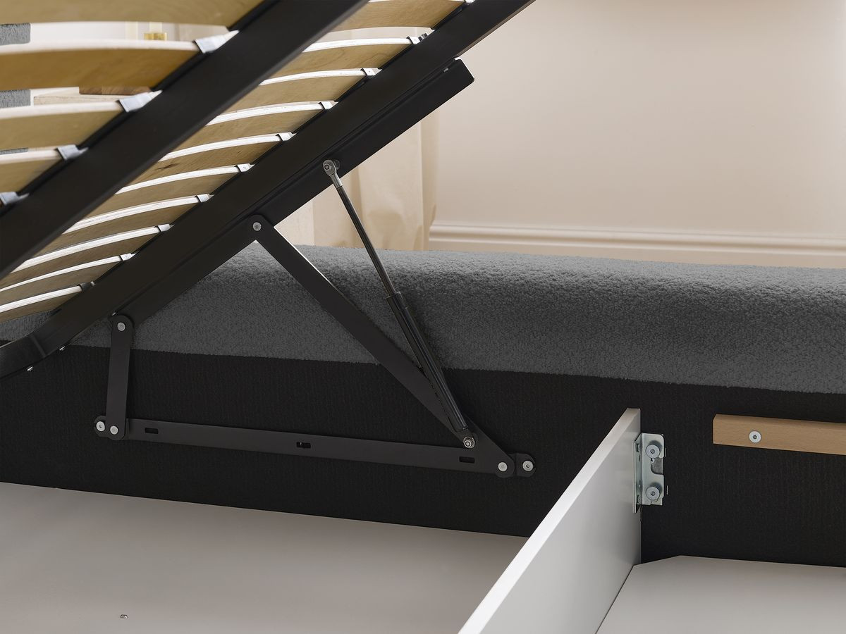 Canapé d'angle fixe EVEREST tissu chiné - Orange - Angle droit - 10 coussins