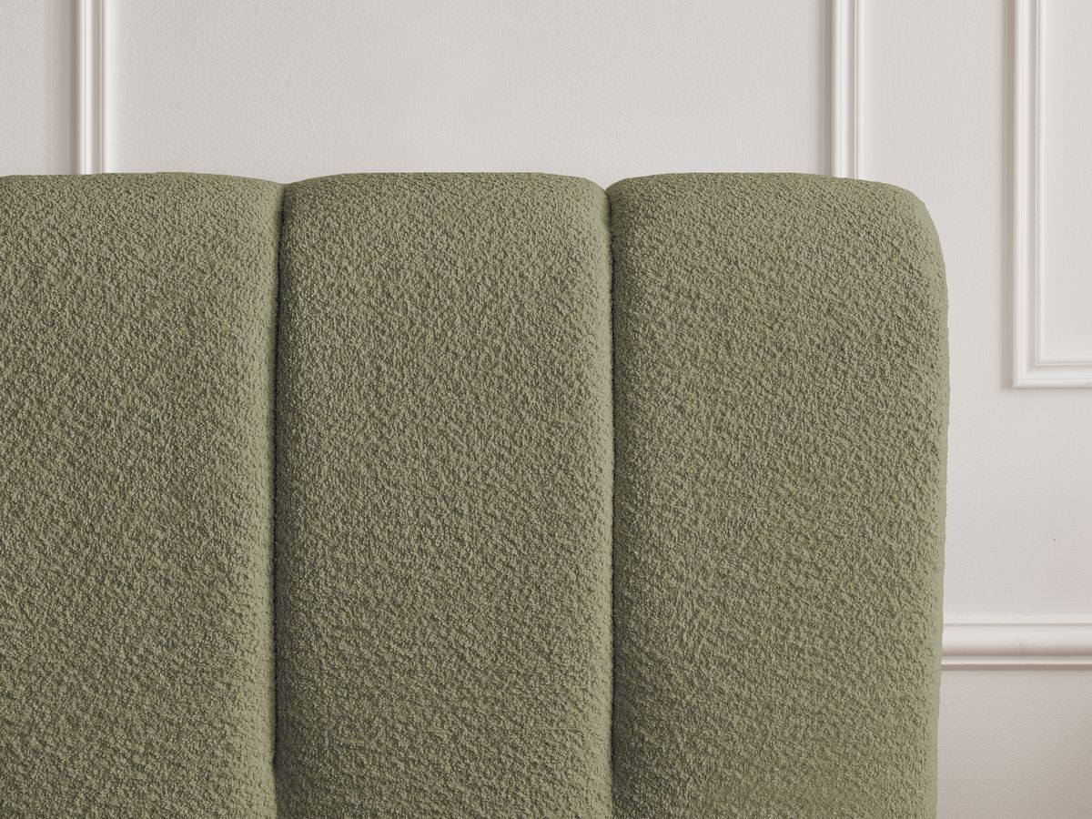 Lit coffre DENALI bouclette vert — vue 6