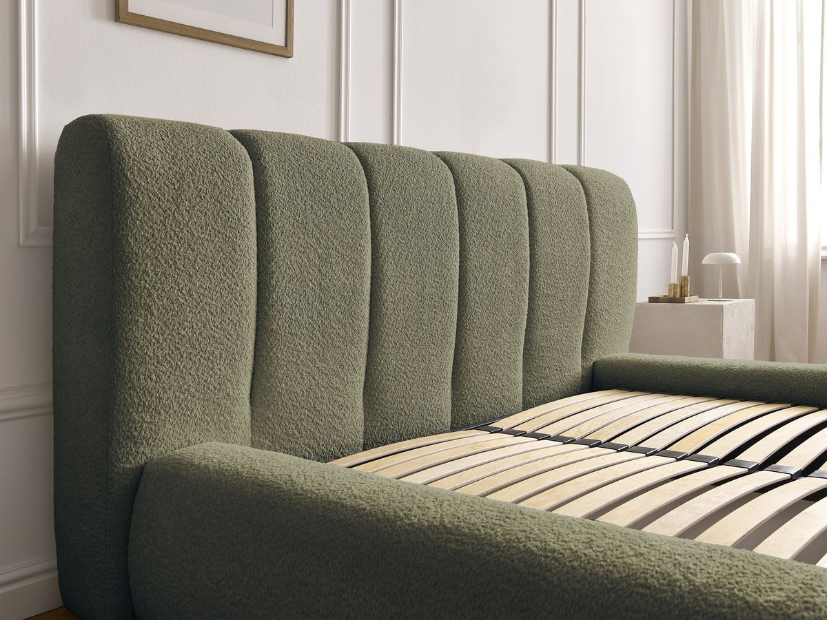 Lit coffre DENALI bouclette vert — vue 5