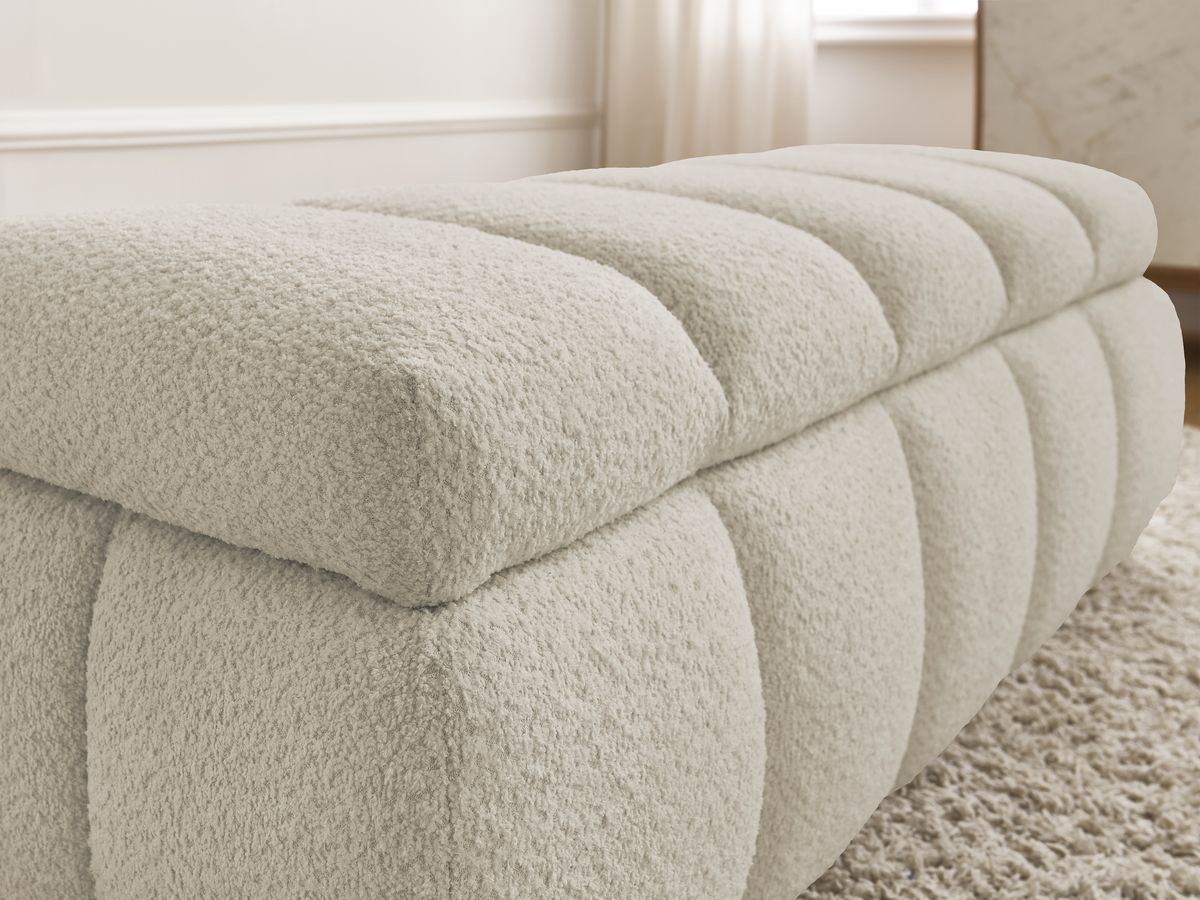 Bout de lit DENALI bouclette beige — vue 4