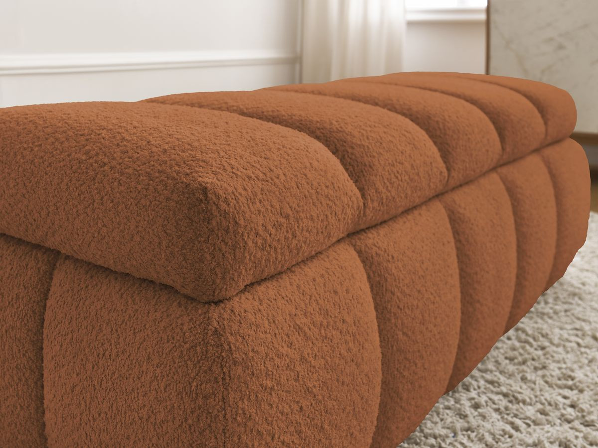 Bout de lit DENALI tissu bouclette