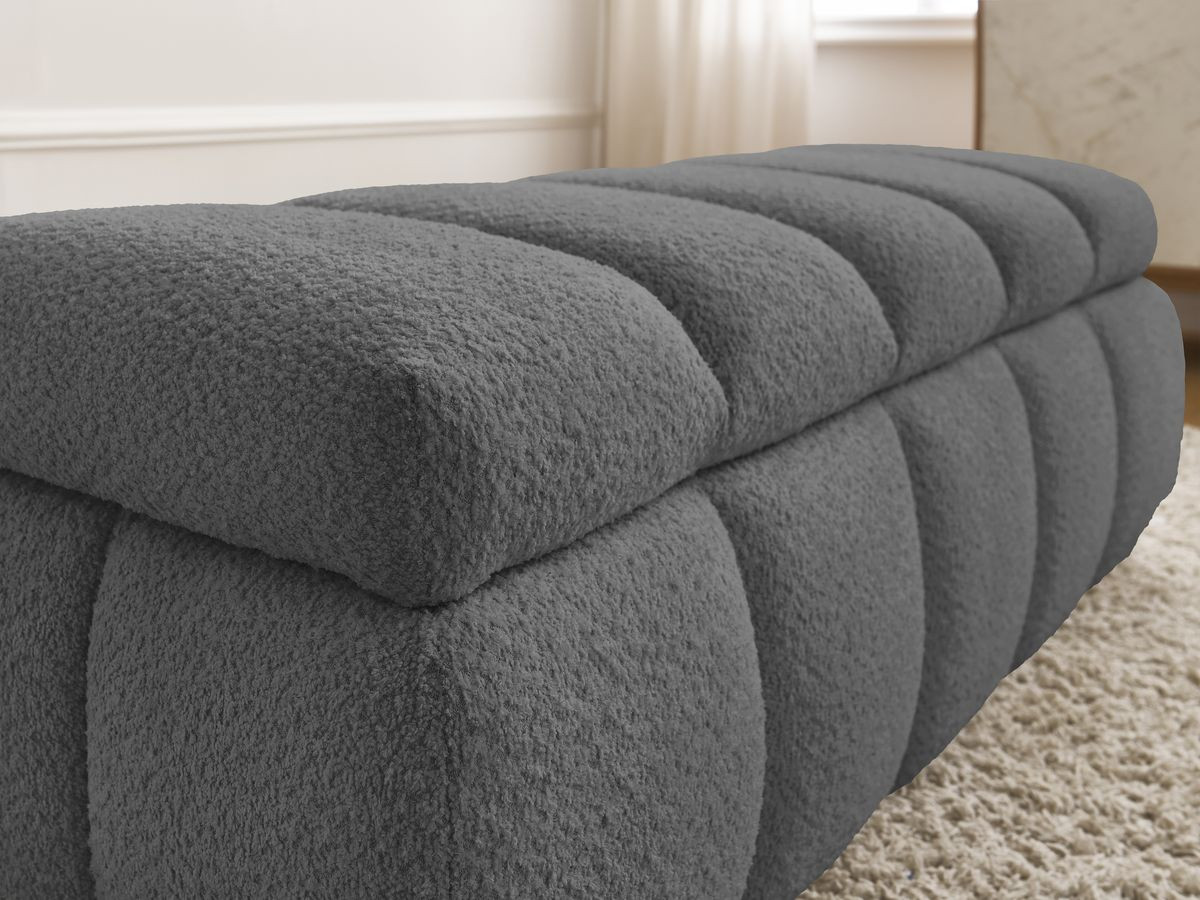 Bout de lit DENALI tissu bouclette
