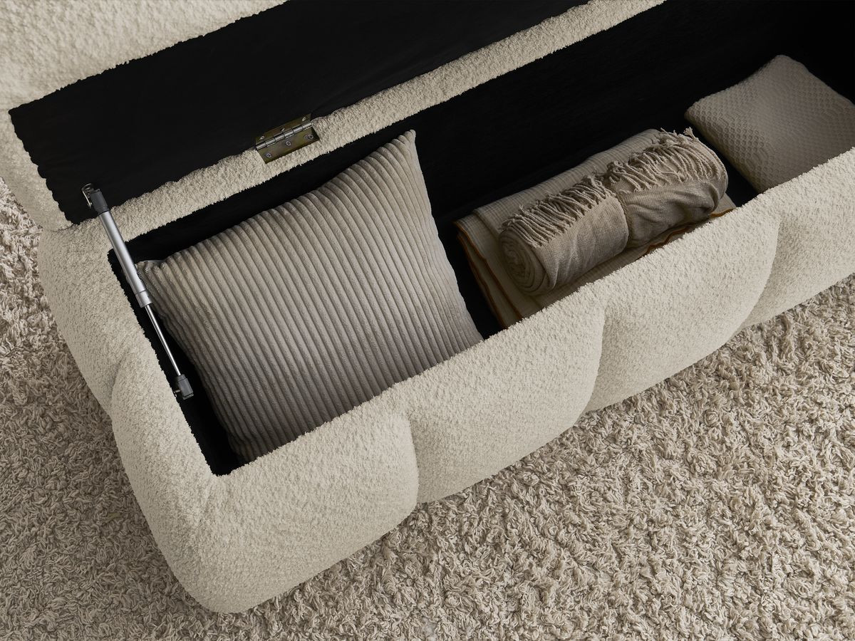 Bout de lit DENALI bouclette beige — vue 5