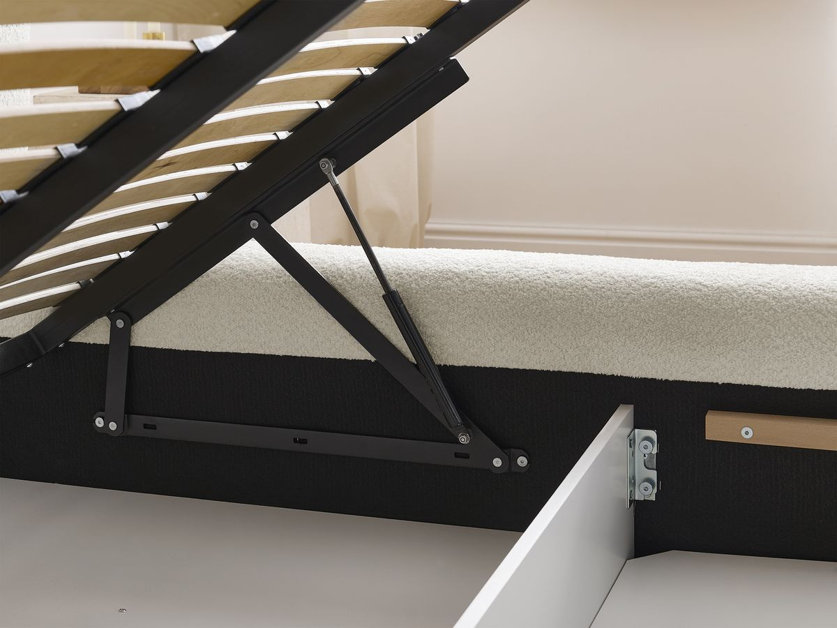 Canapé d'angle fixe EVEREST tissu chiné - Orange - Angle droit - 10 coussins