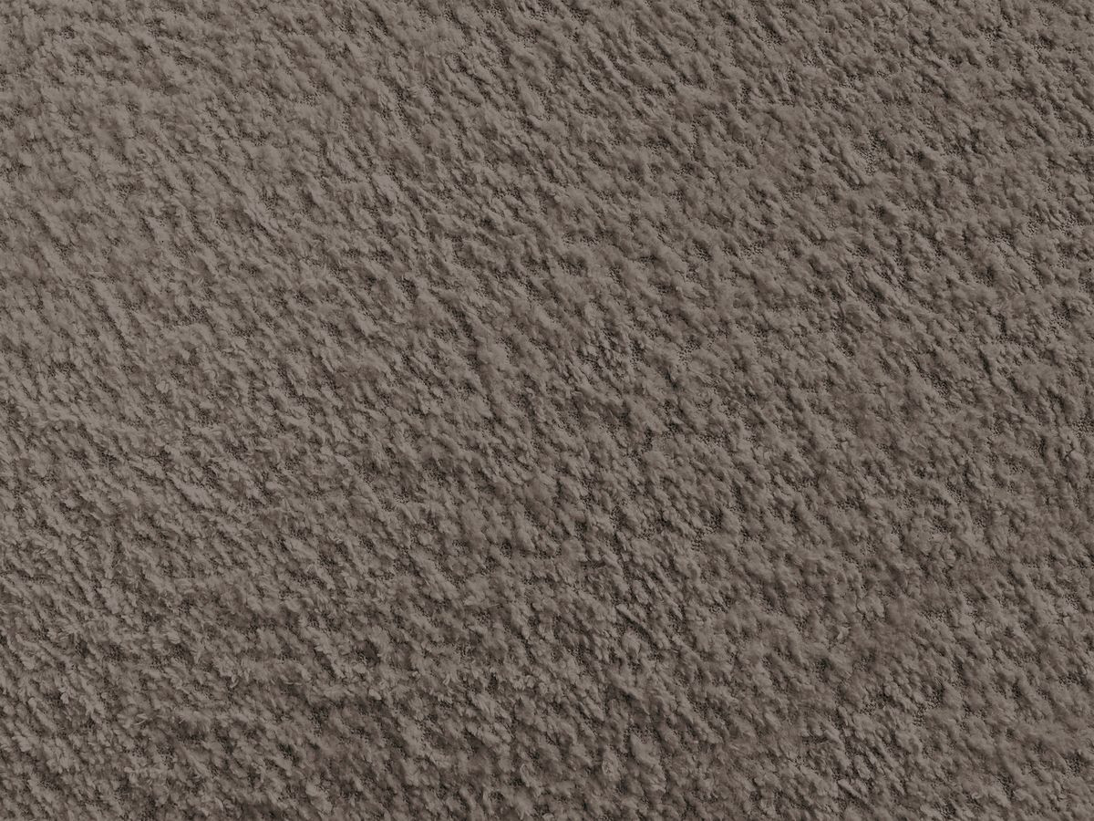 Lit coffre DENALI tissu bouclette + Bout de lit DENALI