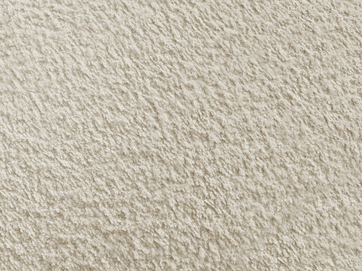 Lit coffre DENALI tissu bouclette + Bout de lit DENALI