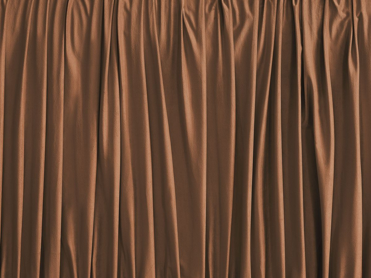 Canapé d'angle fixe EVEREST tissu chiné - Orange - Angle droit - 10 coussins