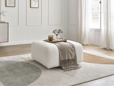 Pouf TALIA tissu chiné