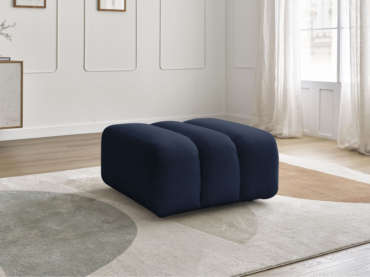 Pouf TALIA tissu chiné