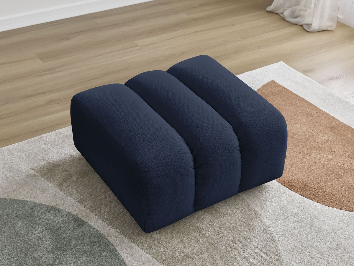 Pouf TALIA tissu chiné