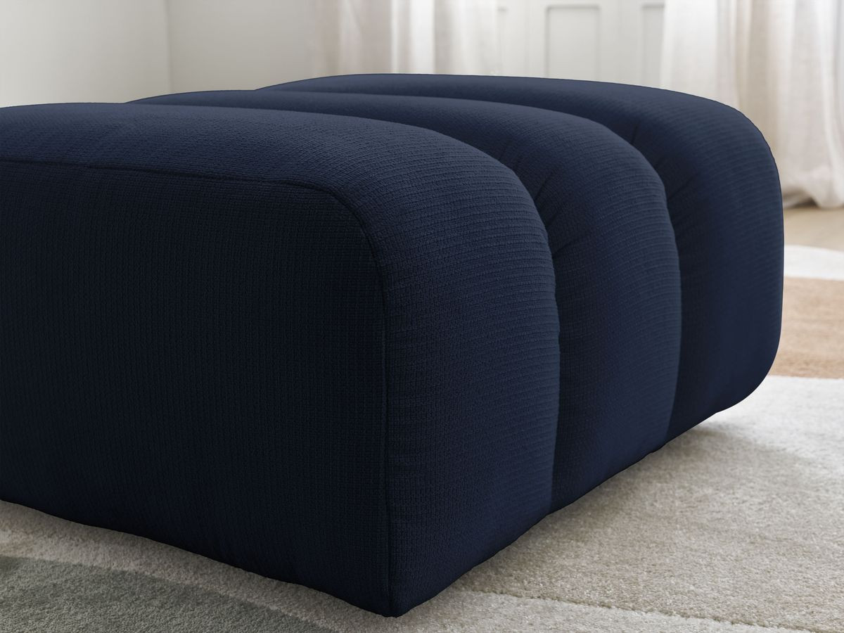 Pouf TALIA tissu chiné
