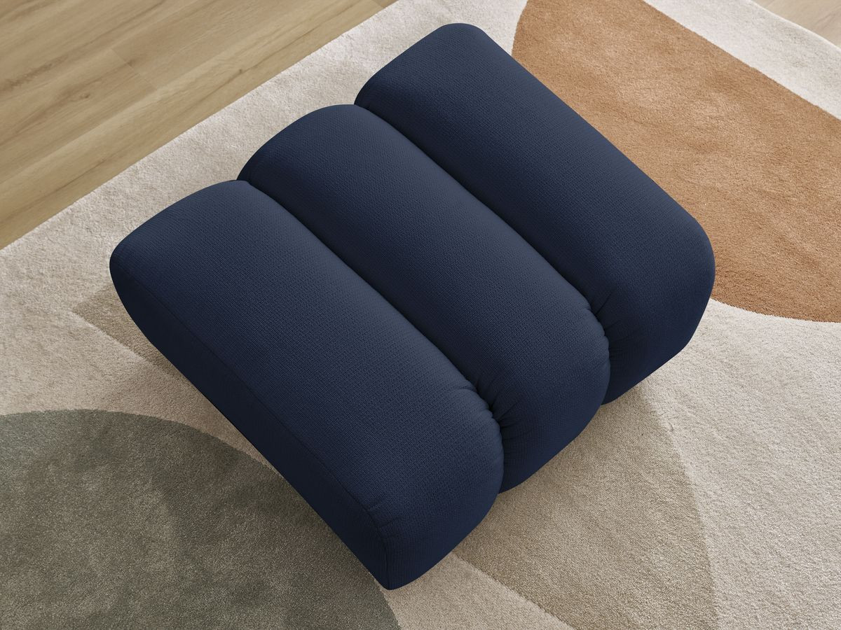 Pouf TALIA tissu chiné