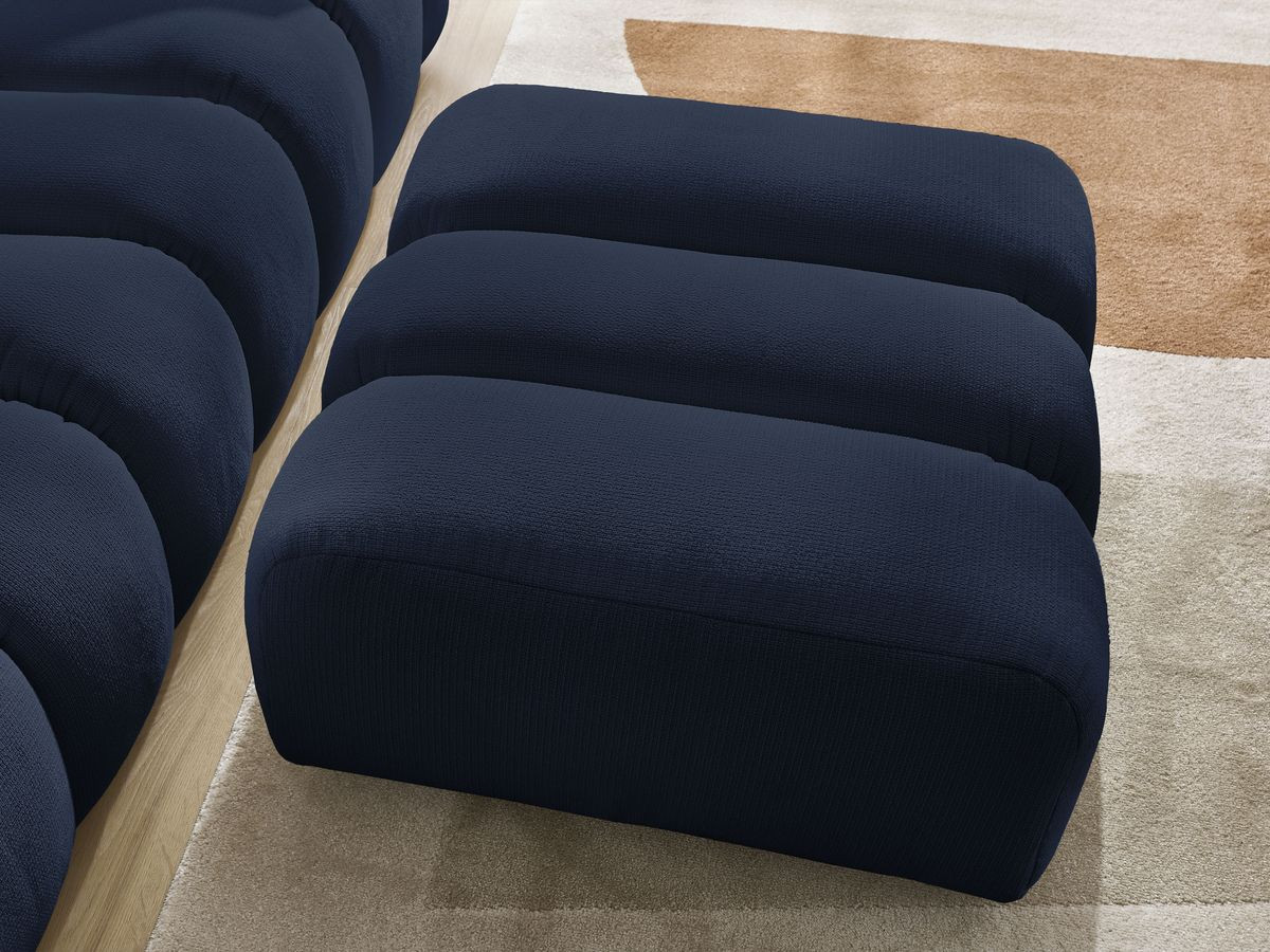 Pouf TALIA tissu chiné