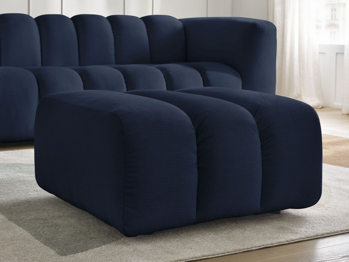 Pouf TALIA tissu chiné