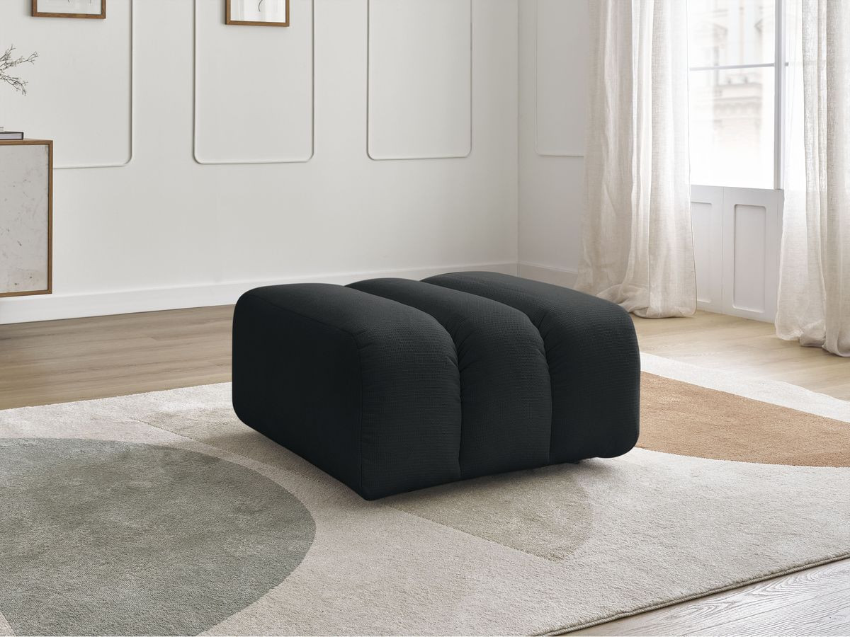 Pouf TALIA tissu chiné