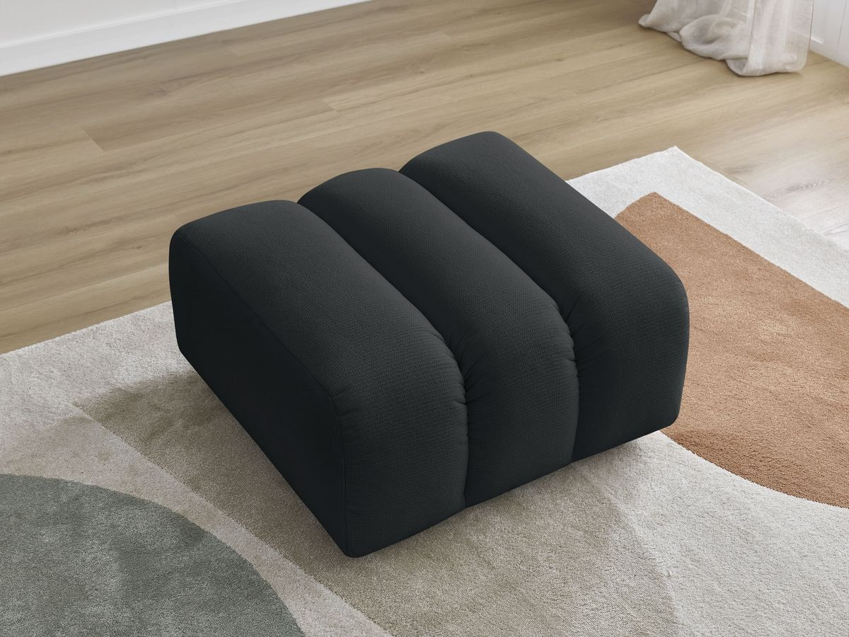 Pouf TALIA tissu chiné