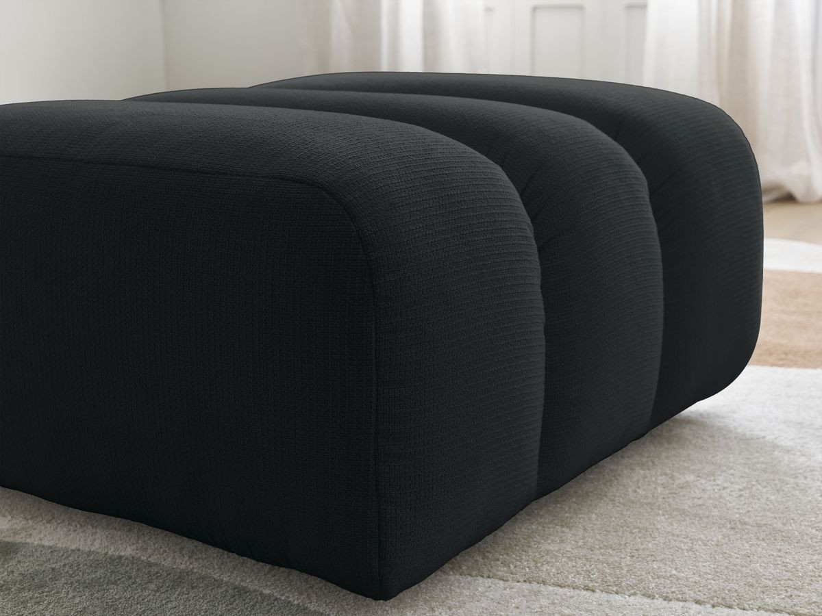 Pouf TALIA tissu chiné