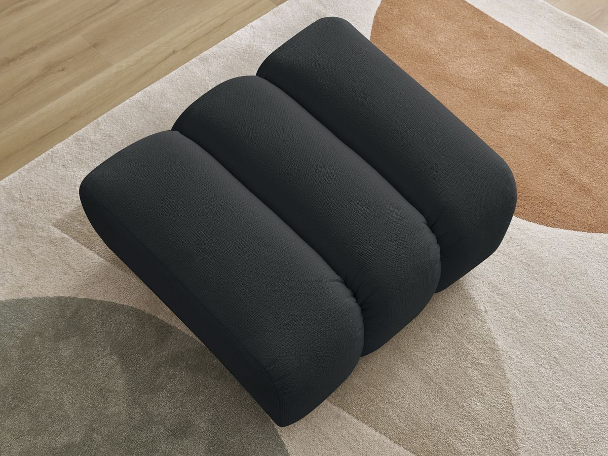 Pouf TALIA tissu chiné