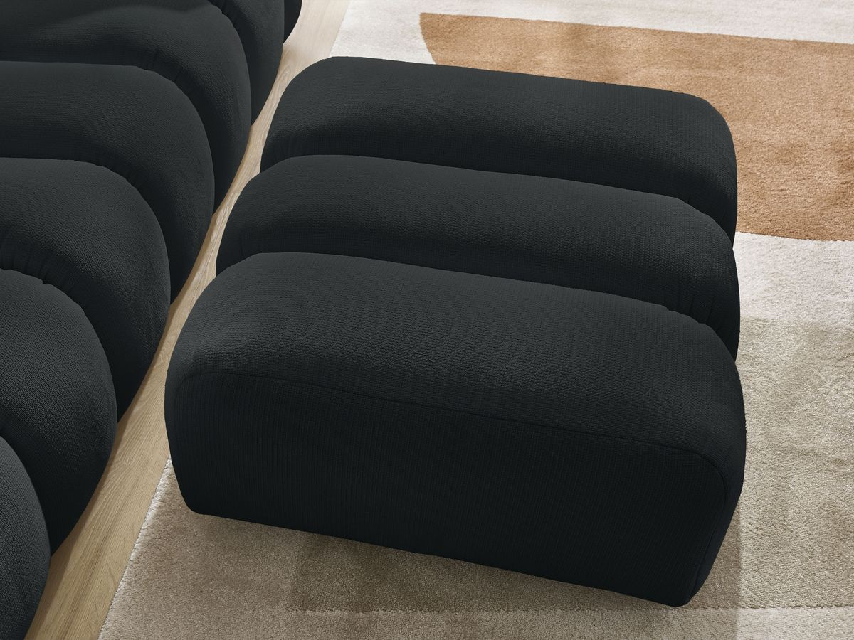 Pouf TALIA tissu chiné