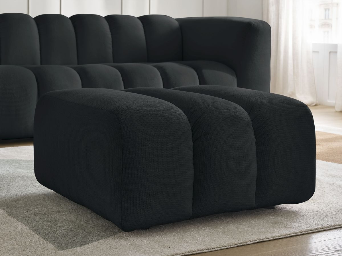 Pouf TALIA tissu chiné