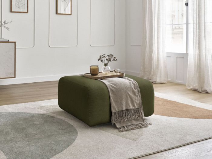 Pouf TALIA tissu chiné