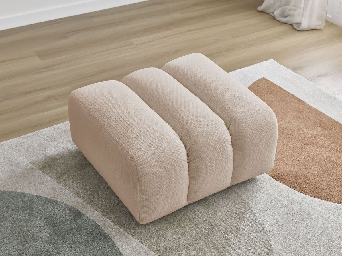 Pouf TALIA tissu chiné