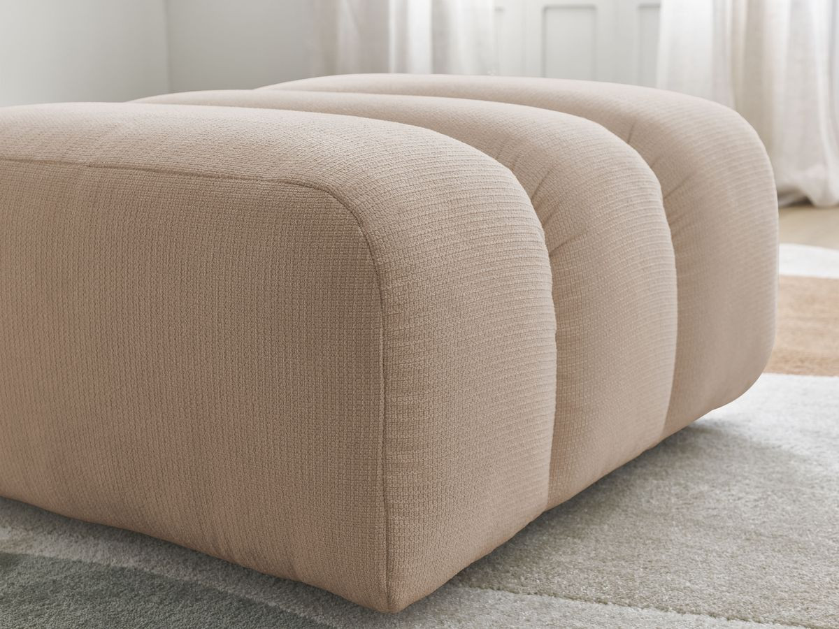 Pouf TALIA tissu chiné