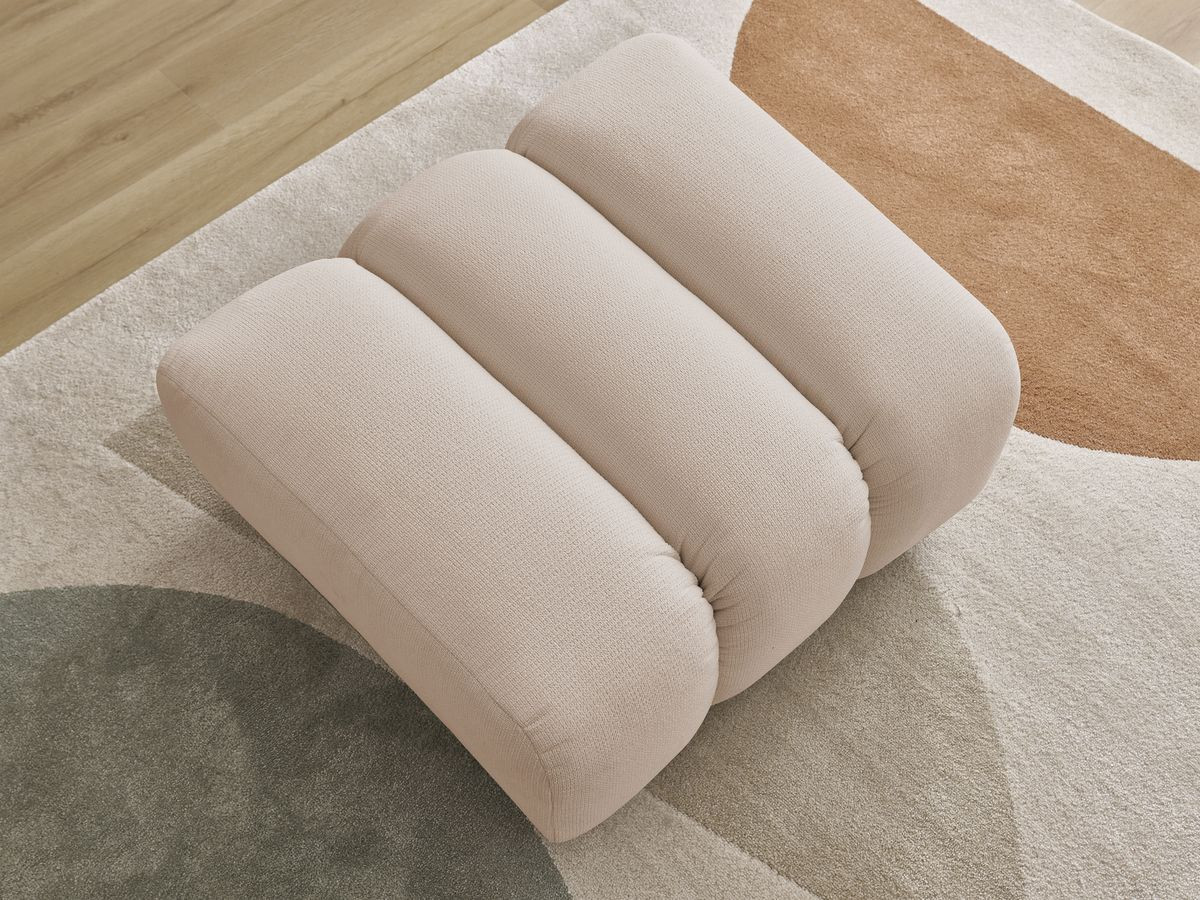 Pouf TALIA tissu chiné