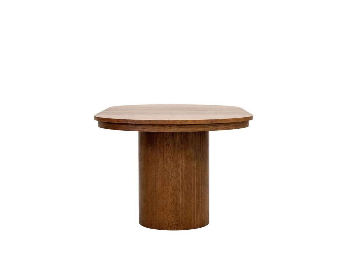 PRADO uitschuifbare ronde eettafel 110 tot 210 cm massief eiken fineer