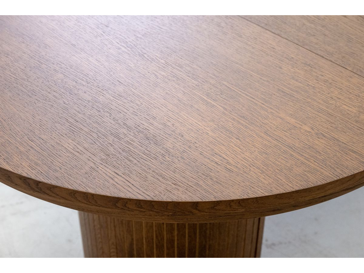 PRADO set met uitschuifbare eettafel 110 tot 210 cm + 4 BASTIDE stoelen in massief eiken fineer