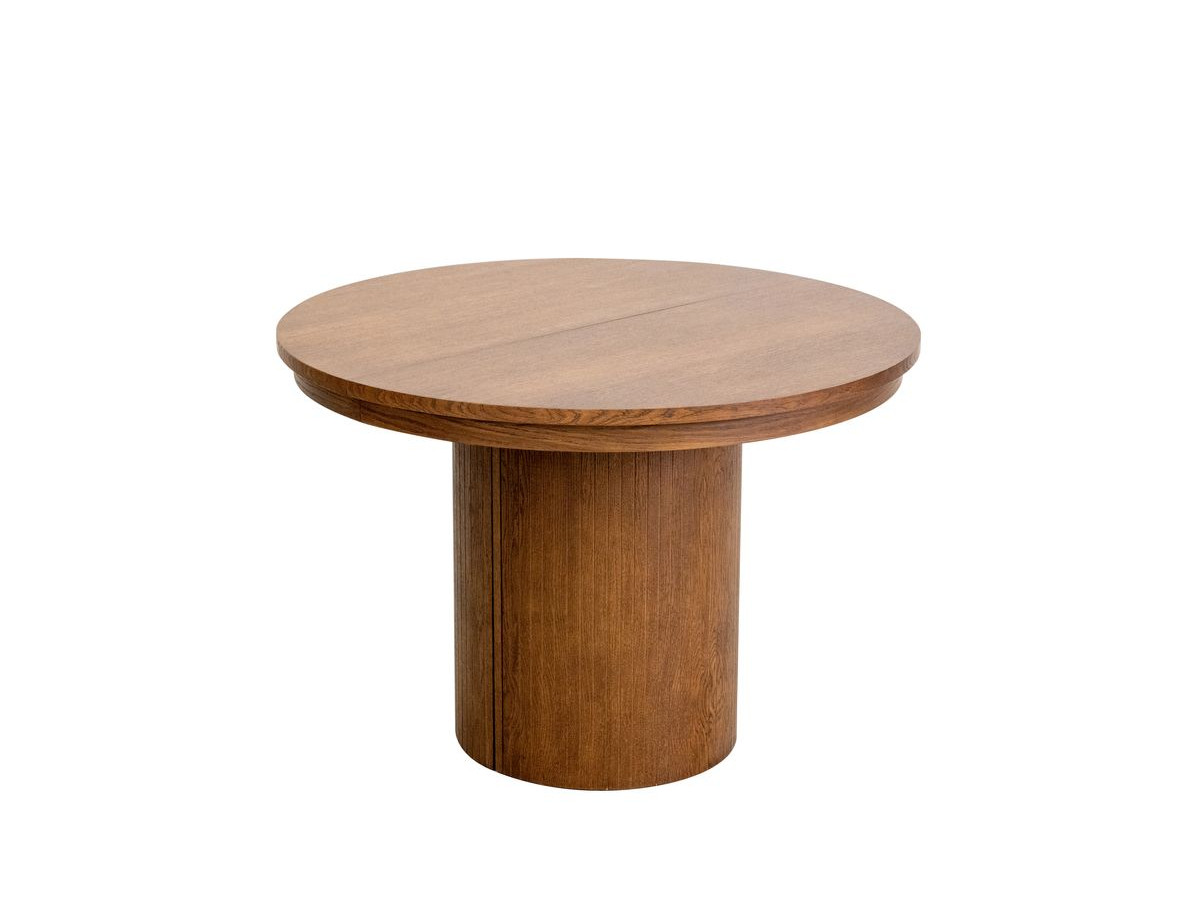 PRADO set met uitschuifbare eettafel 110 tot 210 cm + 4 BASTIDE stoelen in massief eiken fineer