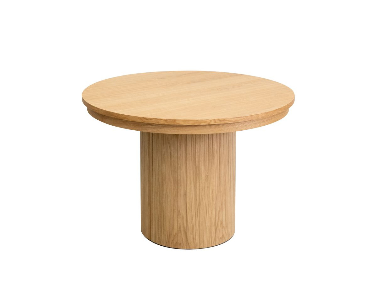 PRADO set met uitschuifbare eettafel 110 tot 210 cm + 4 BASTIDE stoelen in massief eiken fineer