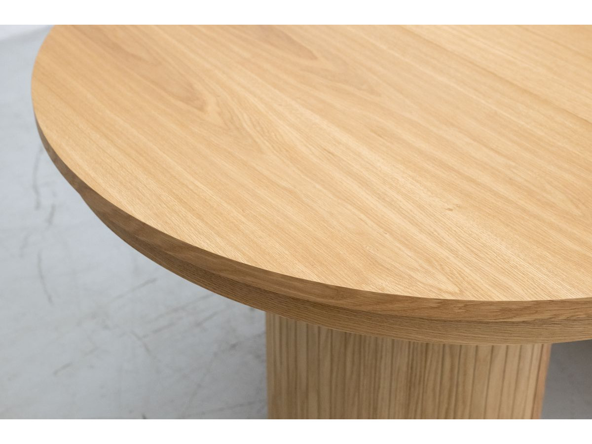 PRADO set met uitschuifbare eettafel 110 tot 210 cm + 4 BASTIDE stoelen in massief eiken fineer