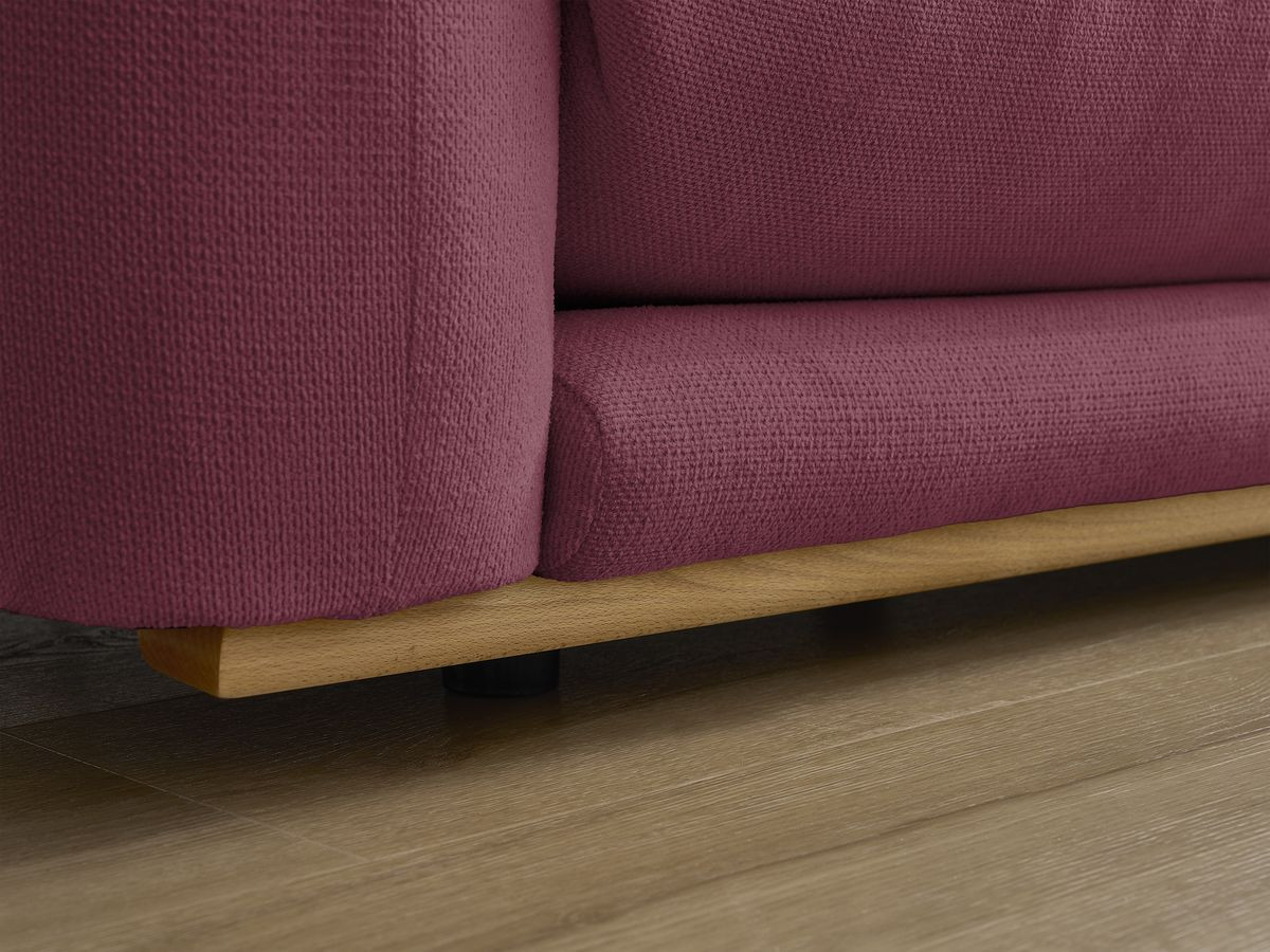 Ensemble canapé droit fixe 3+2 places ERNEST avec pouf