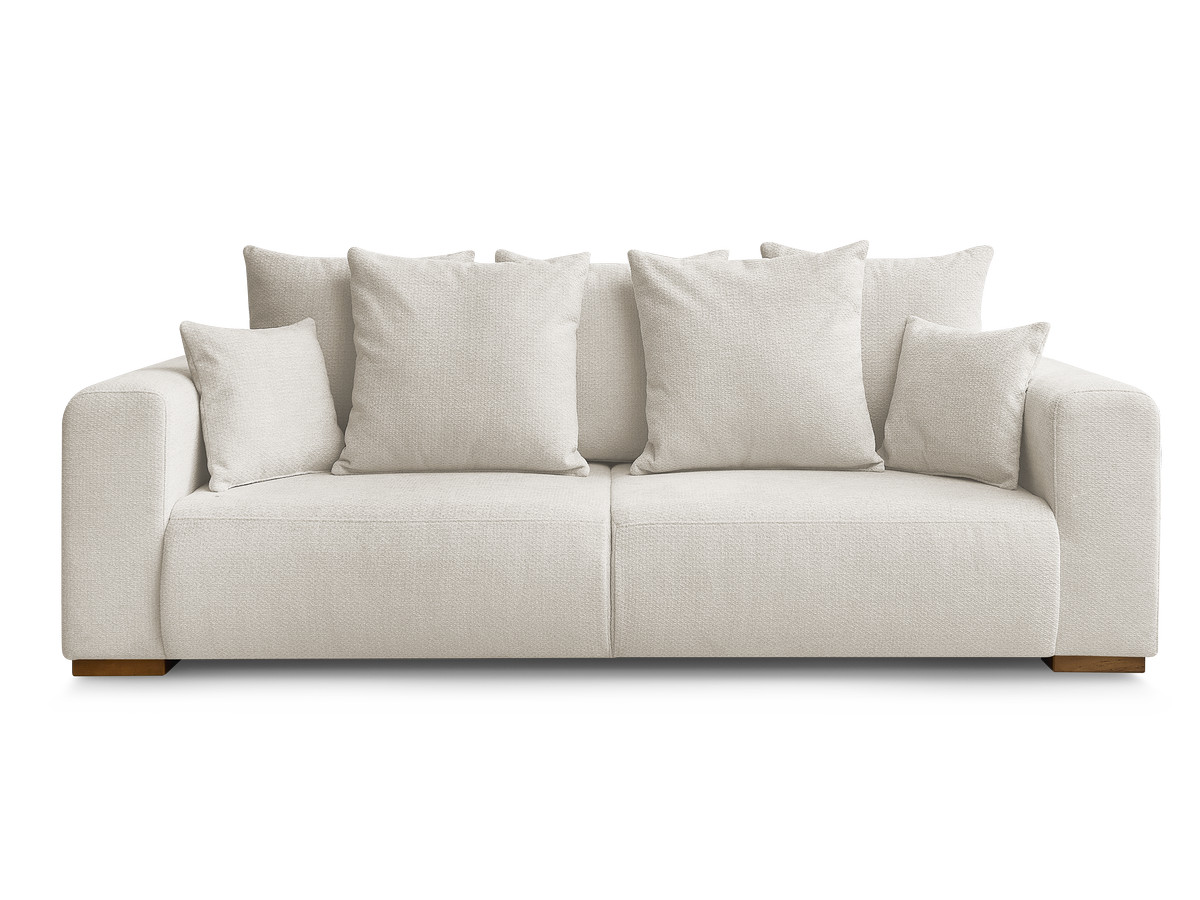 Canapé droit fixe 3 places SIDONIE tissu chiné